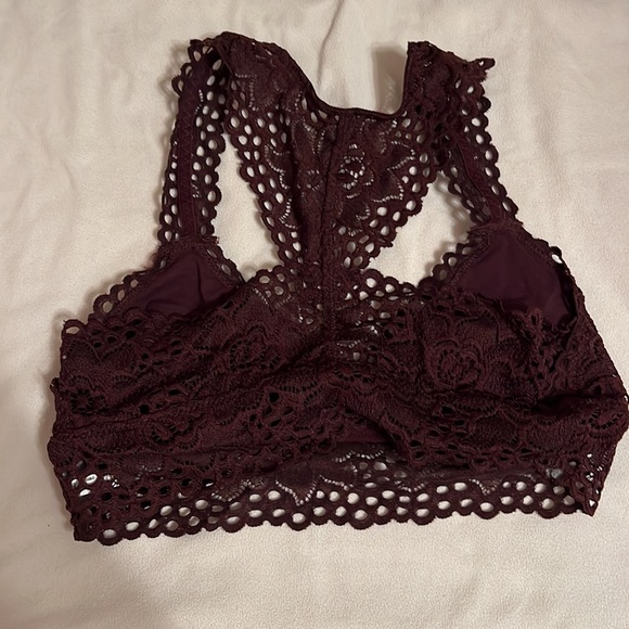 Aerie Burgundy Bralette - Picture 3 of 5